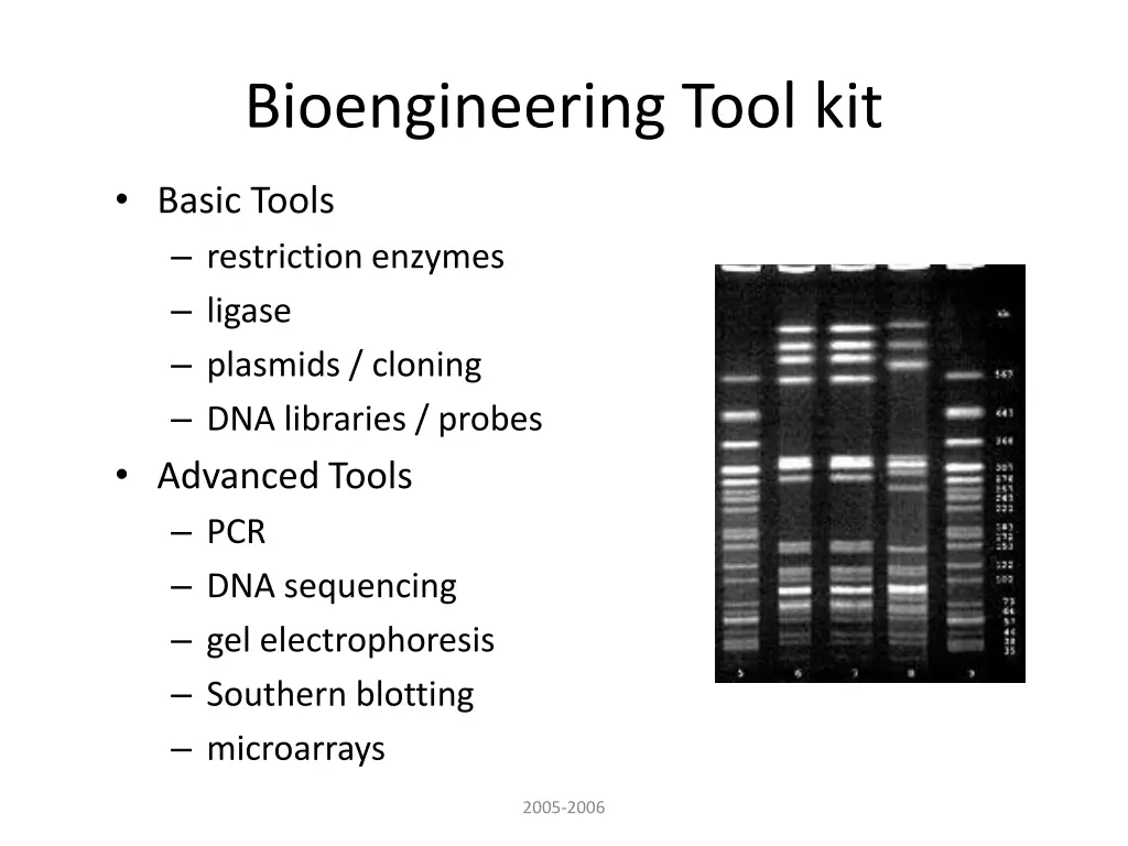 bioengineering tool kit