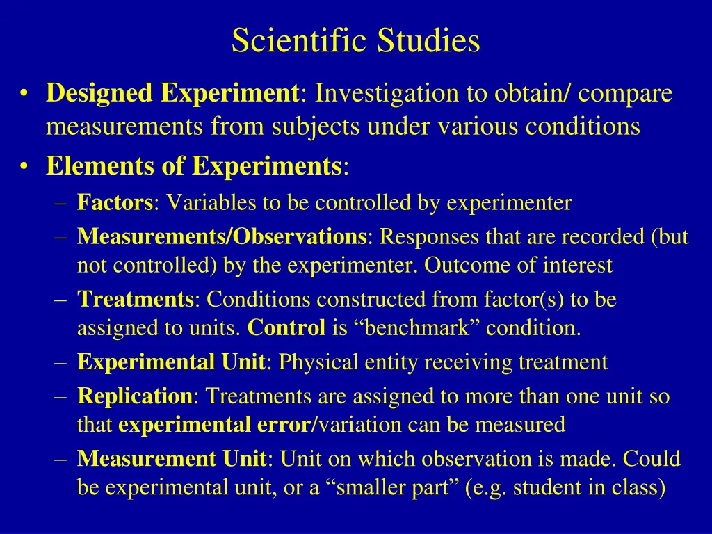 scientific studies