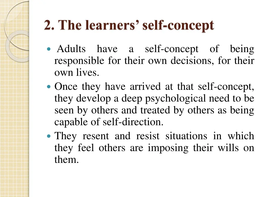2 the learners self concept