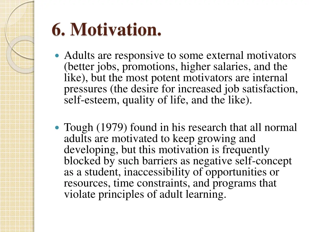 6 motivation