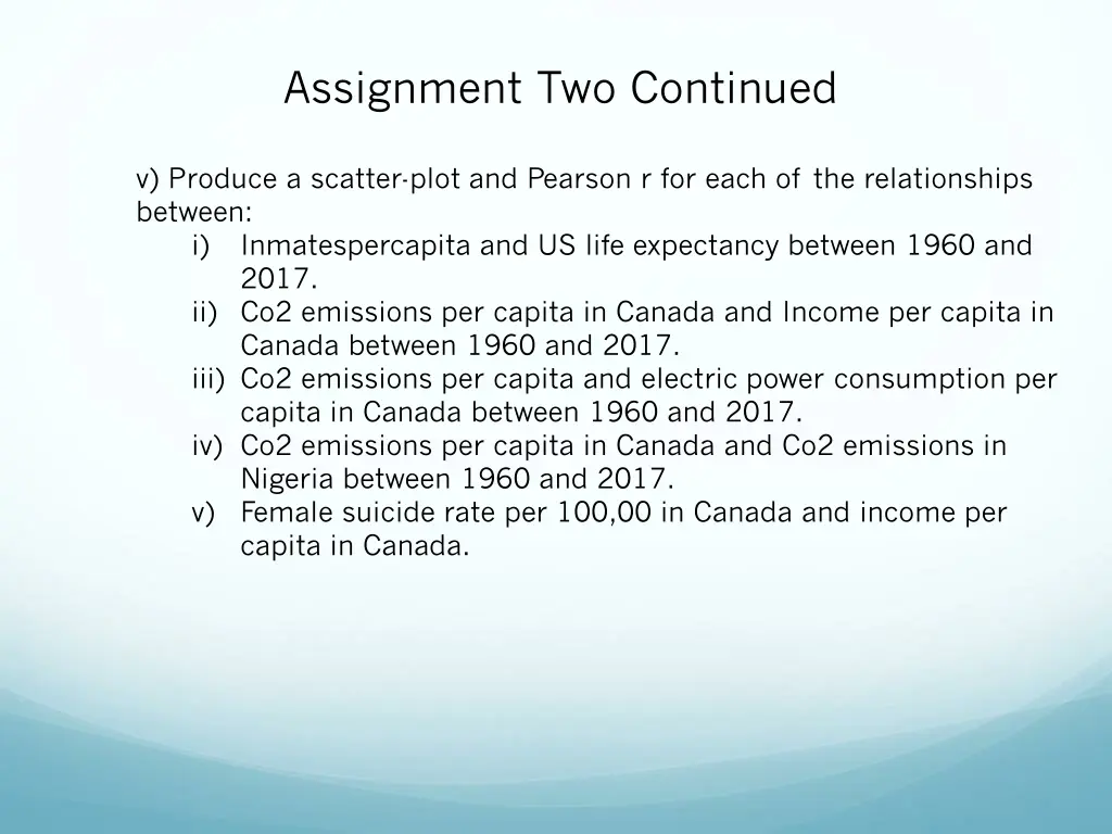 assignment two continued 1