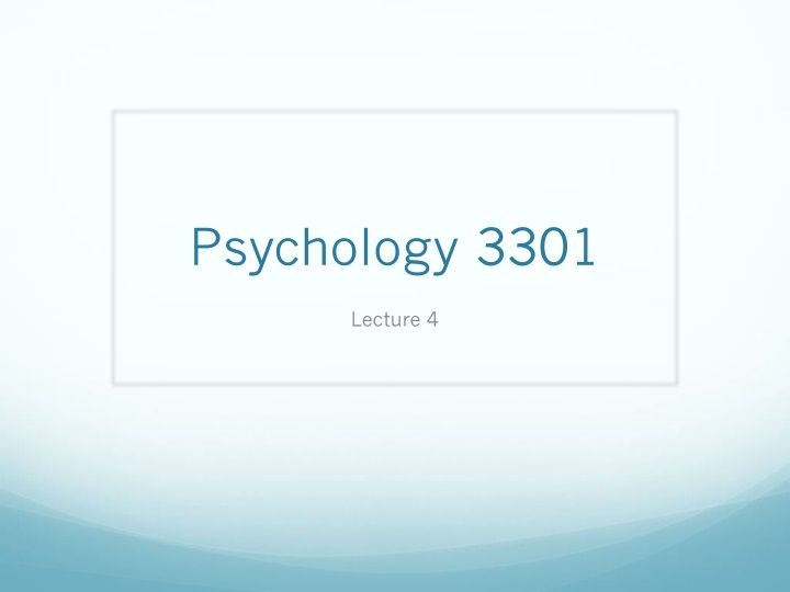 psychology 3301