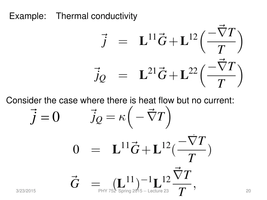 example thermal conductivity
