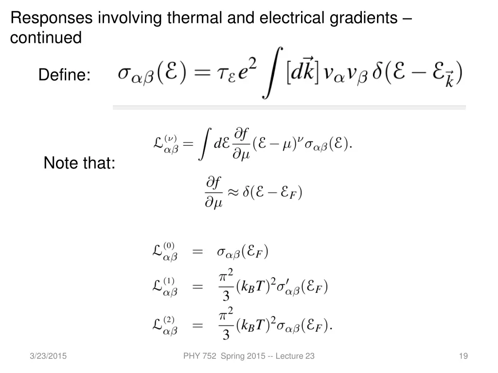 responses involving thermal and electrical 2