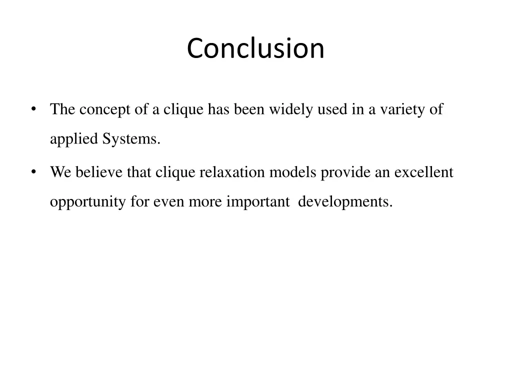 conclusion