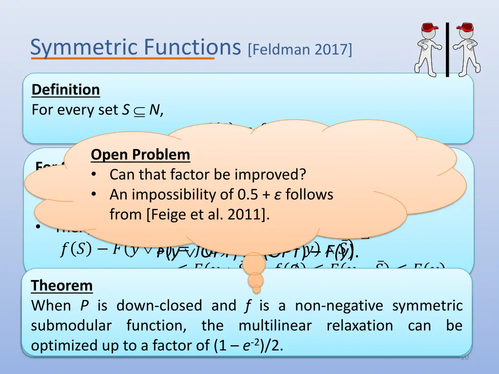 symmetric functions feldman 2017