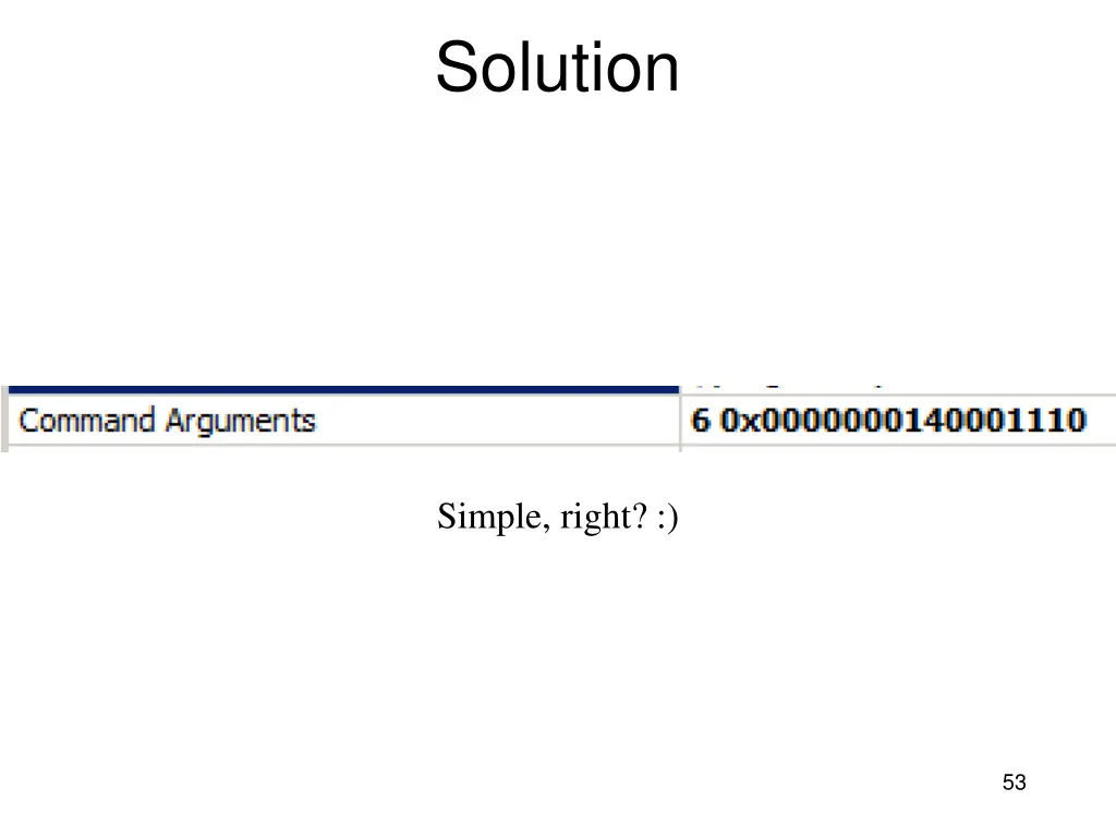 solution