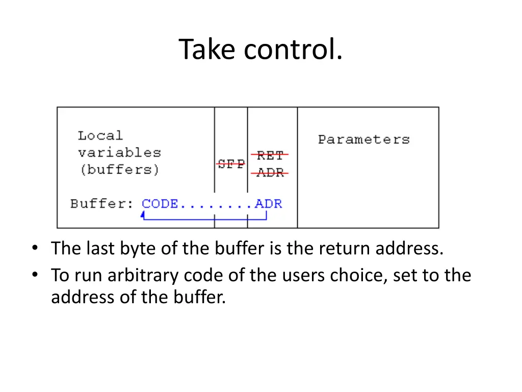 take control