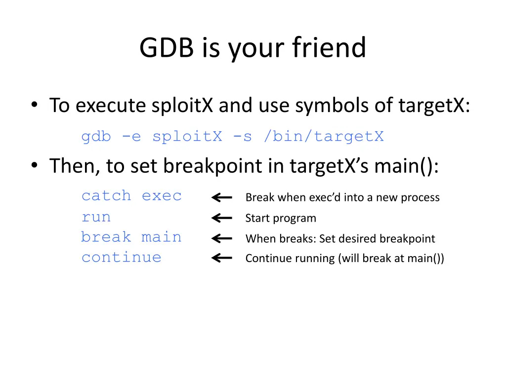 gdb is your friend