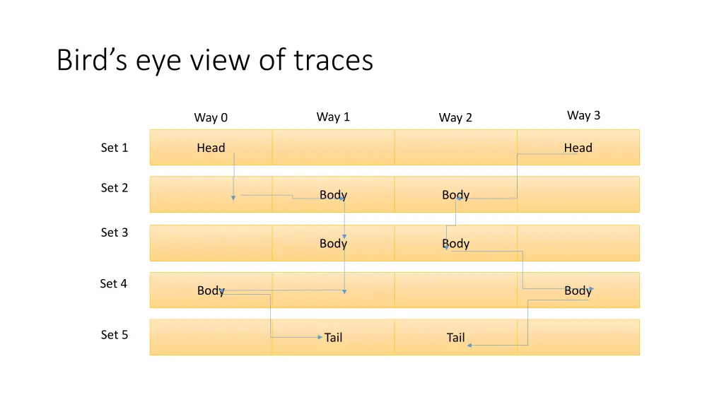 bird s eye view of traces