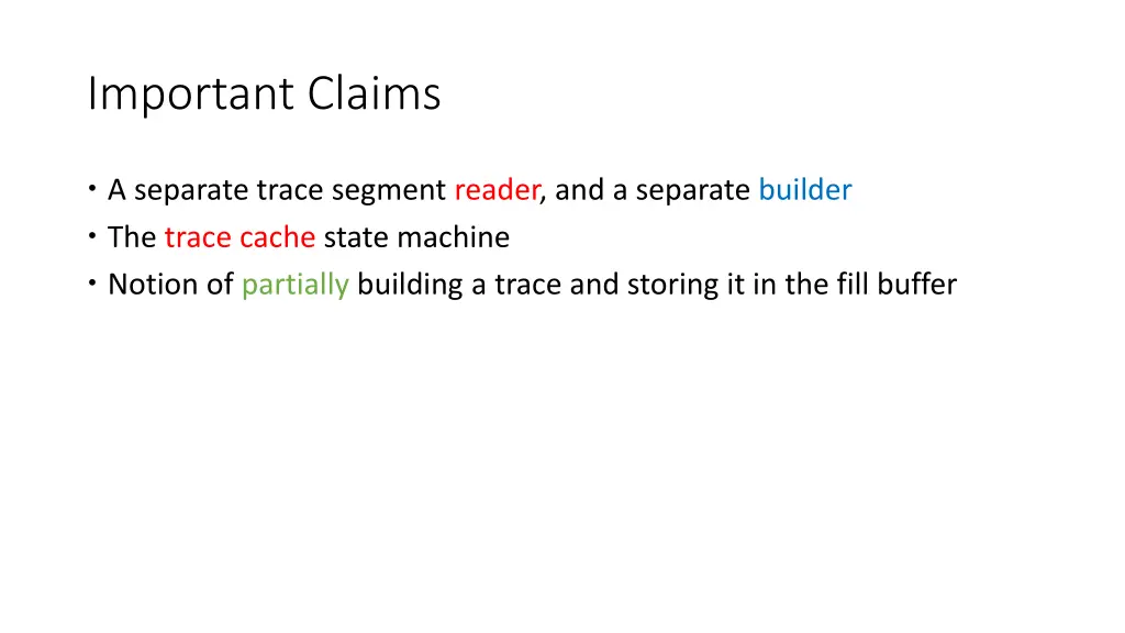 important claims