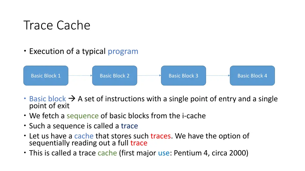 trace cache
