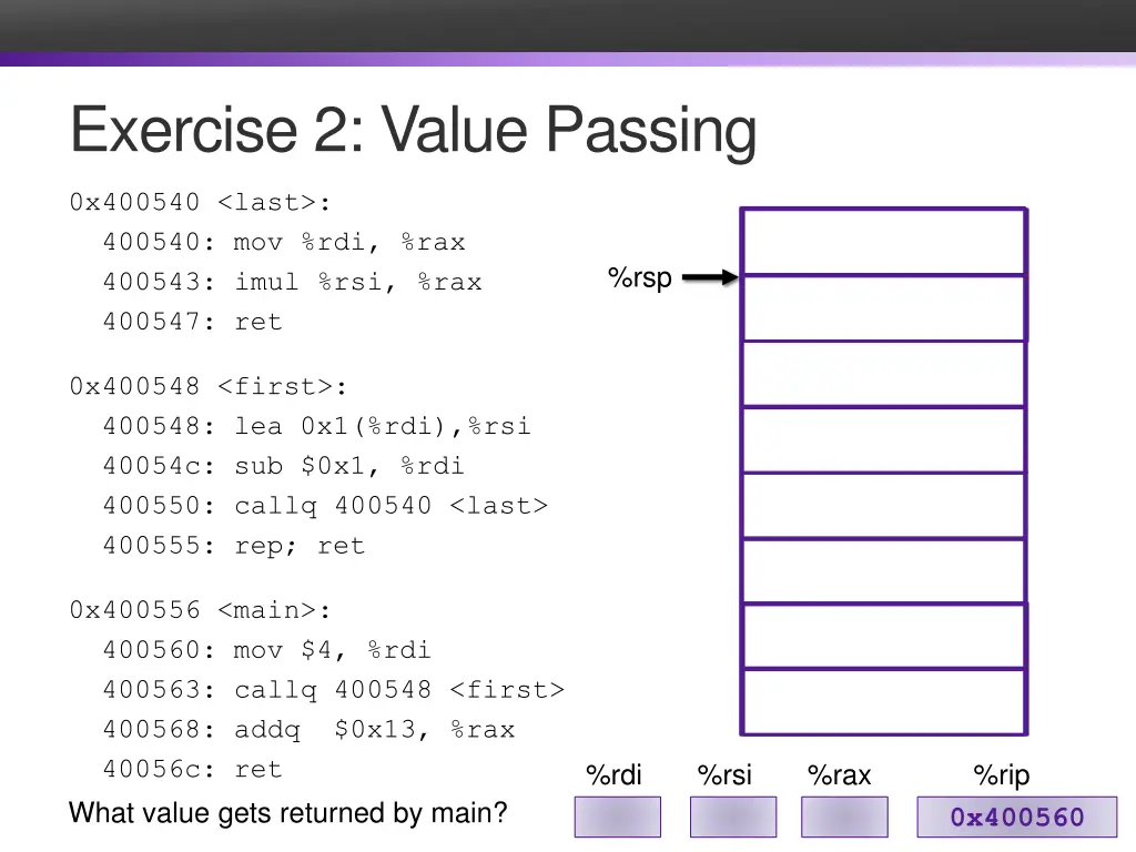 exercise 2 value passing