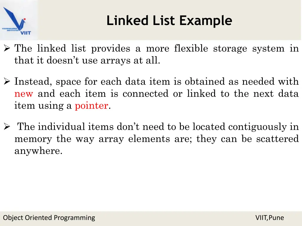 linked list example