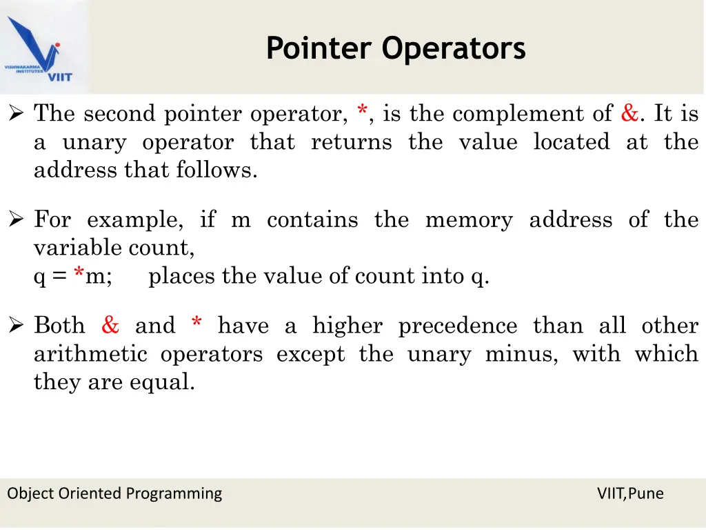 pointer operators 1
