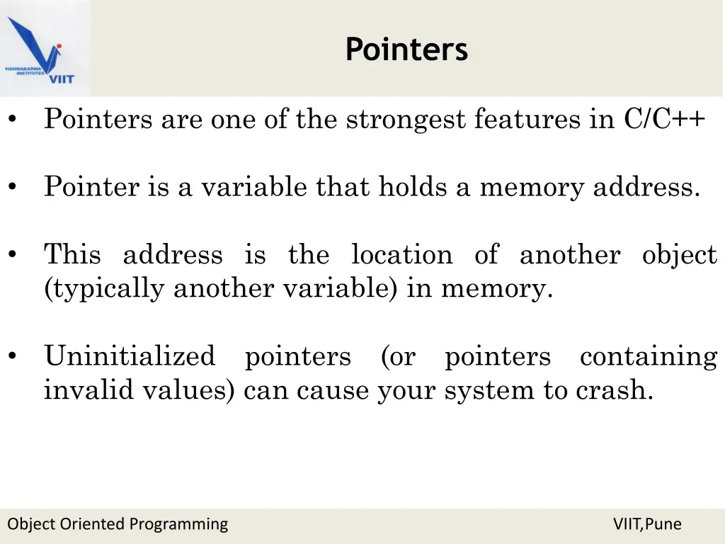 pointers