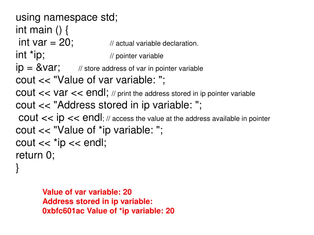using namespace std int main