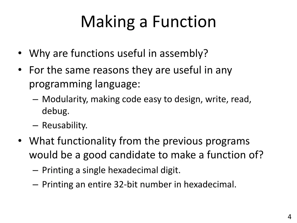 making a function 2