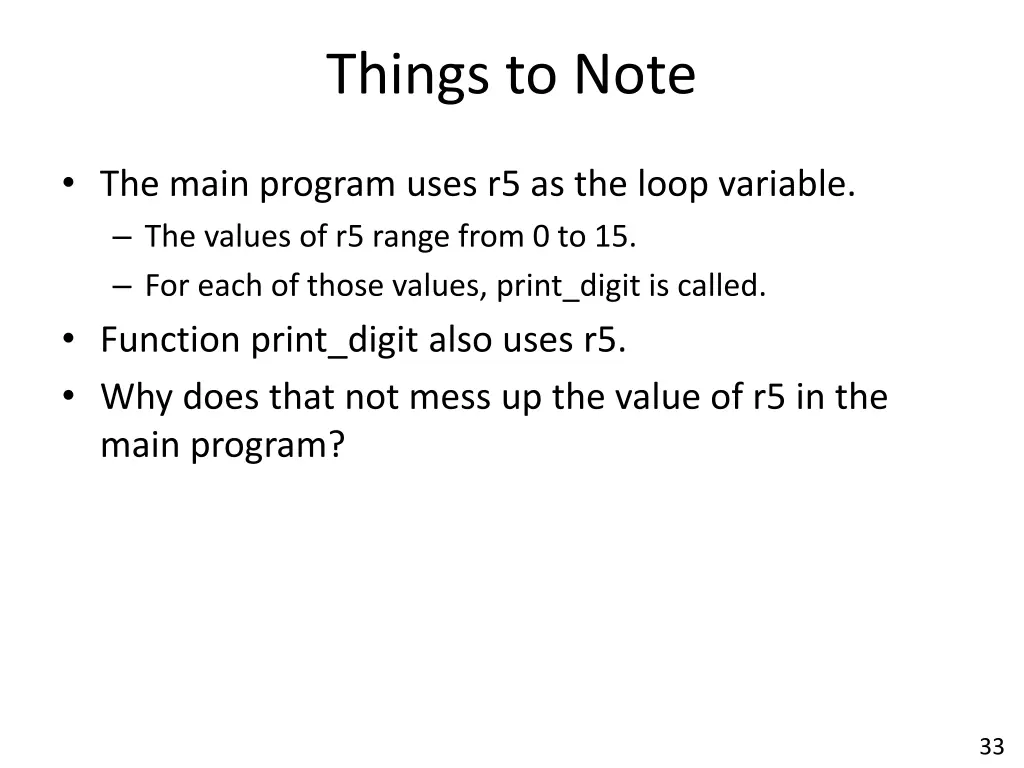 things to note 1
