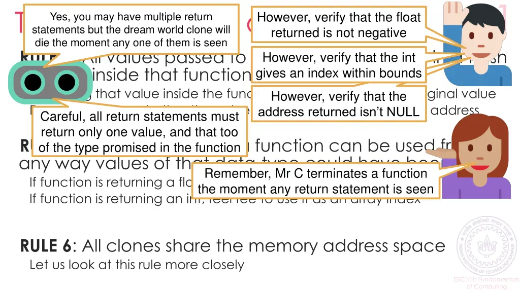 the 6 basic rules of functions rule 4 all values