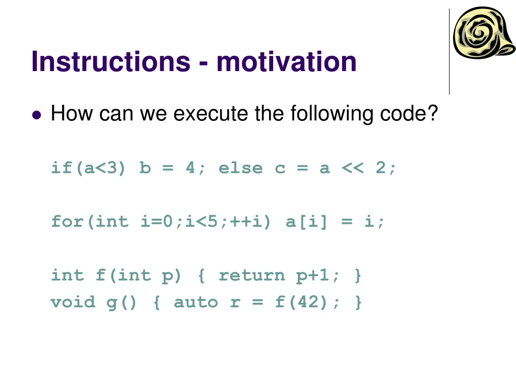 instructions motivation