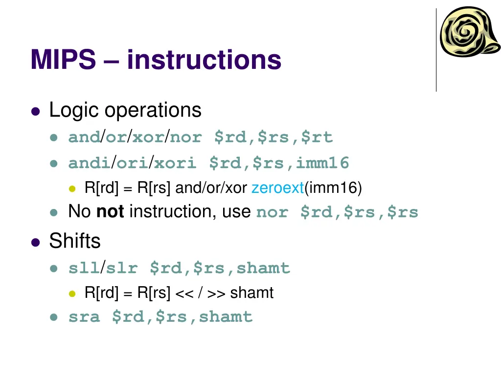 mips instructions 1
