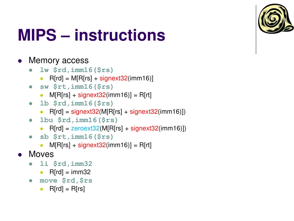 mips instructions 2
