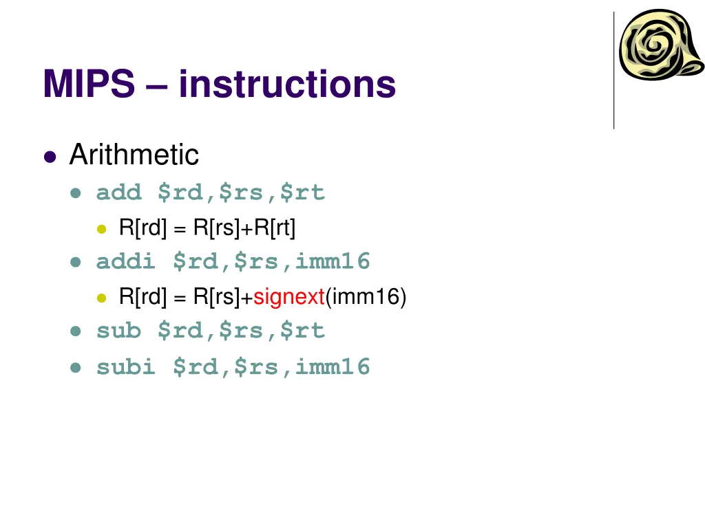 mips instructions