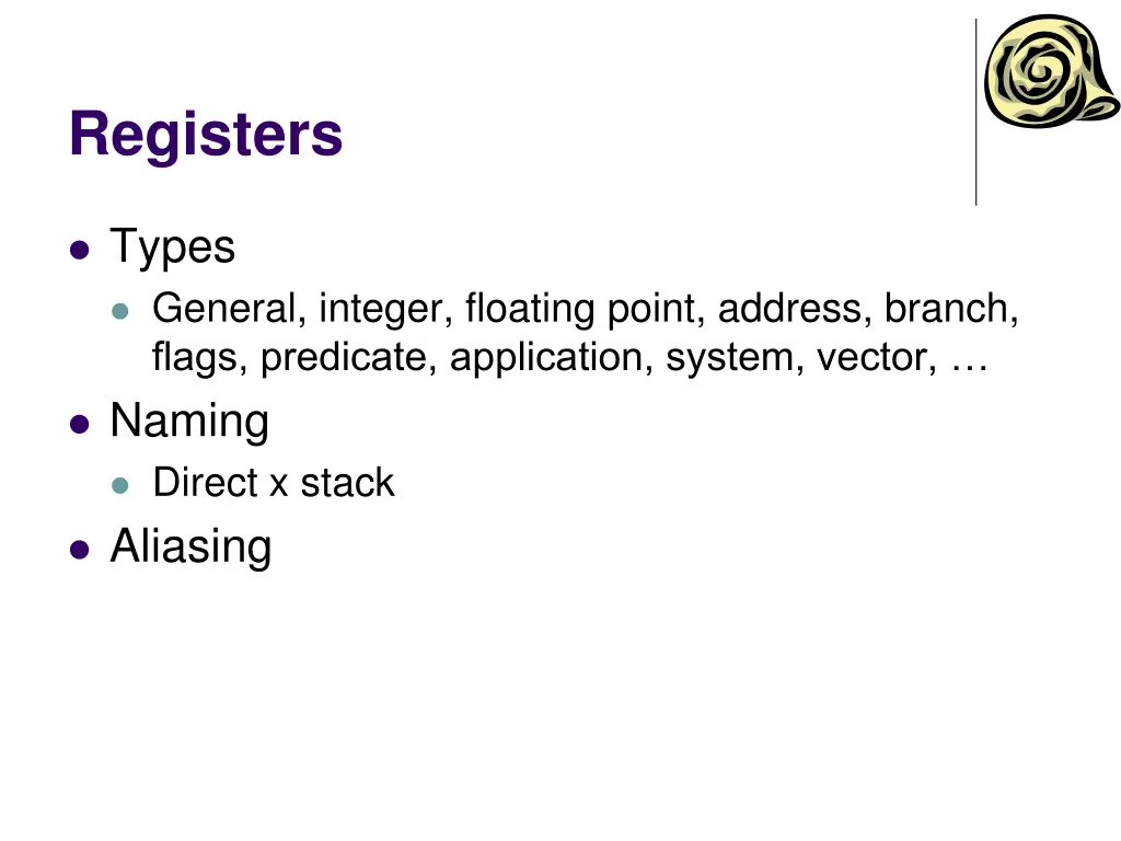 registers