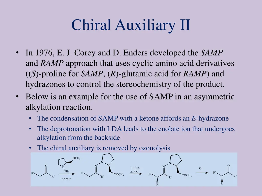 chiral auxiliary ii