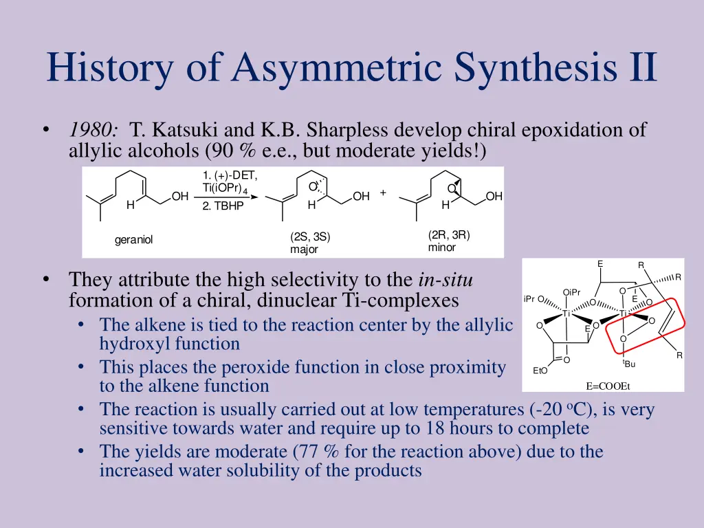 history of asymmetric synthesis ii