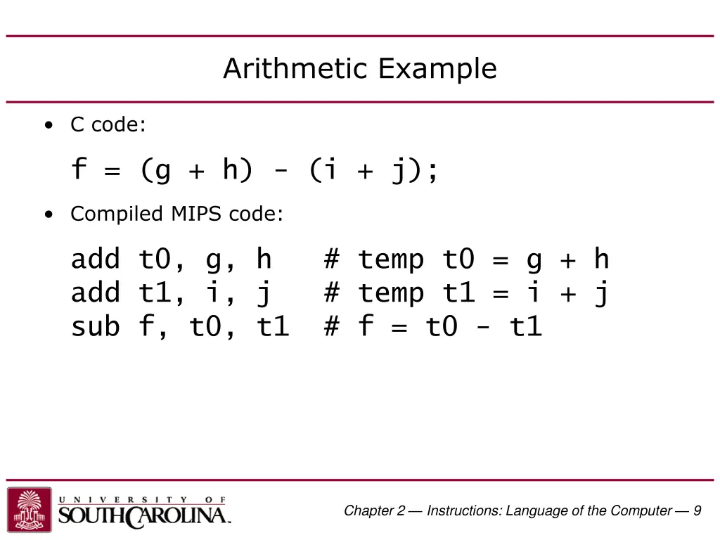 arithmetic example