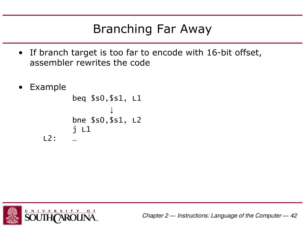 branching far away