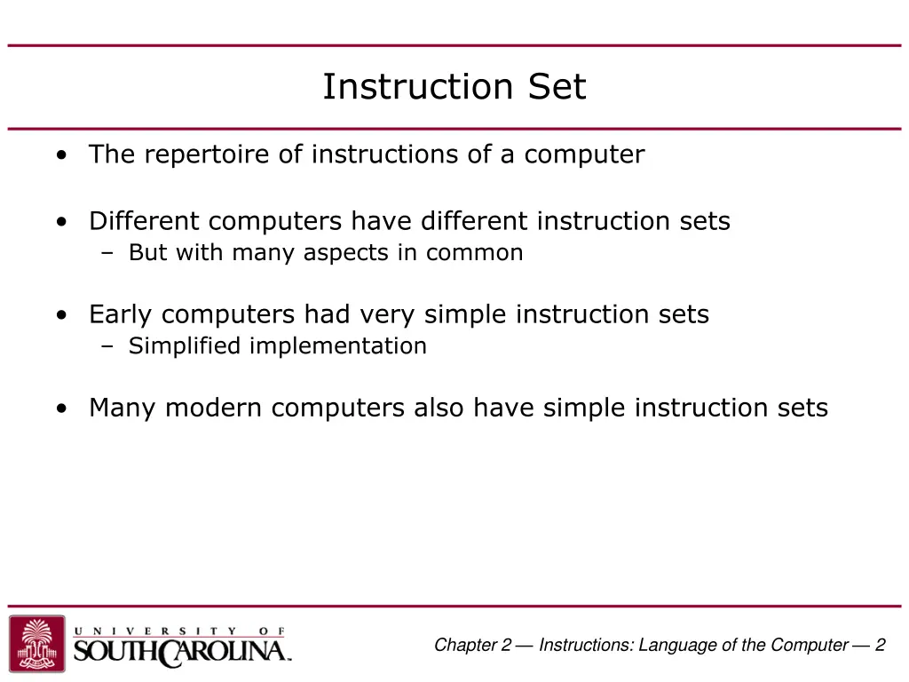 instruction set