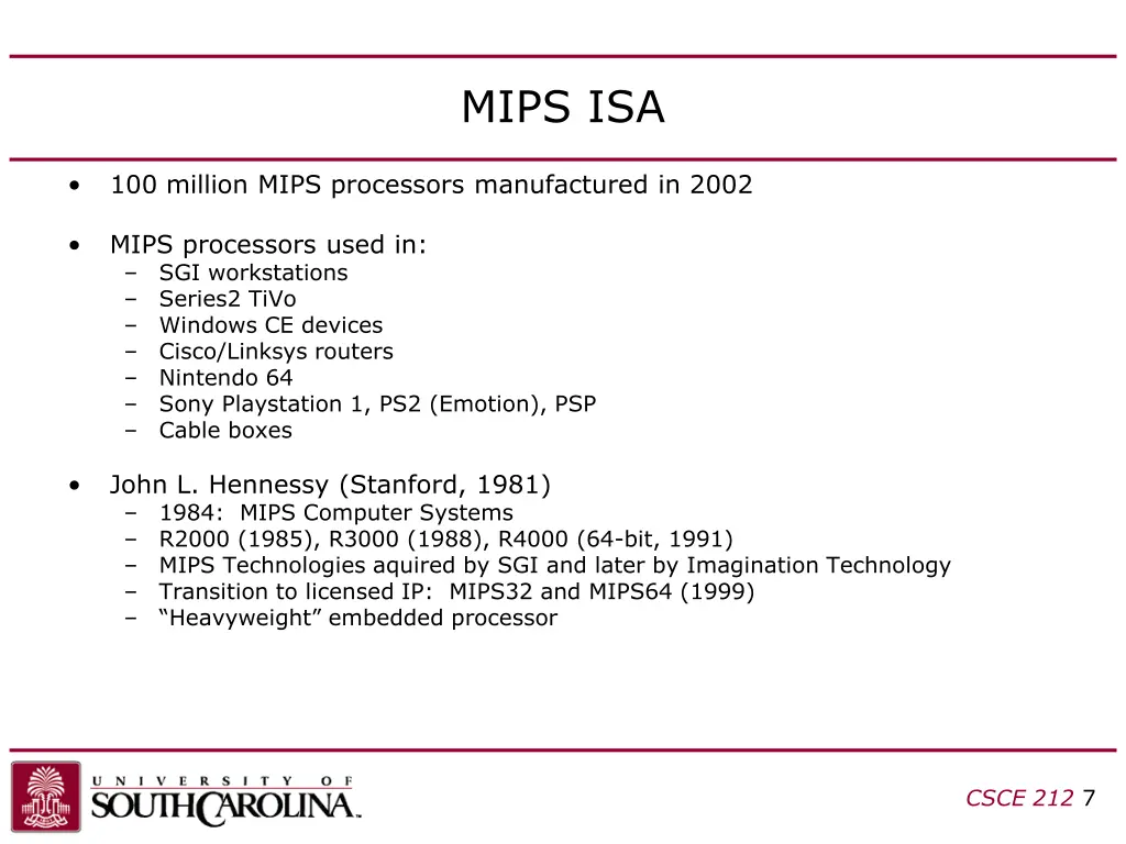 mips isa