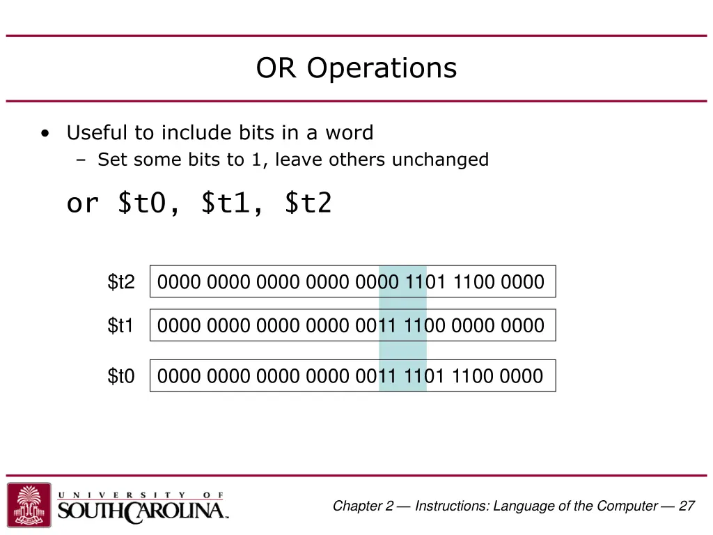 or operations