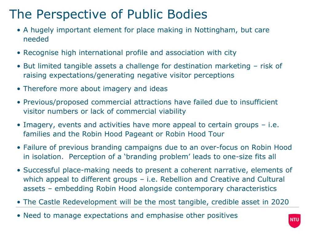 the perspective of public bodies
