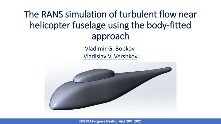 the rans simulation of turbulent flow near