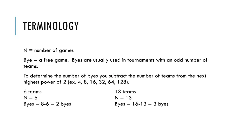 terminology
