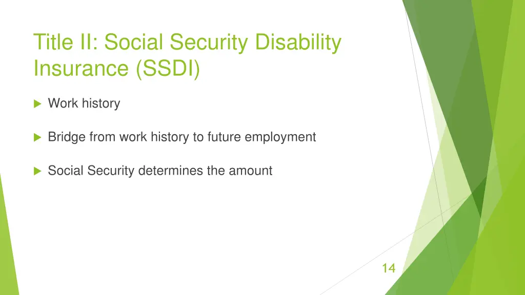 title ii social security disability insurance ssdi