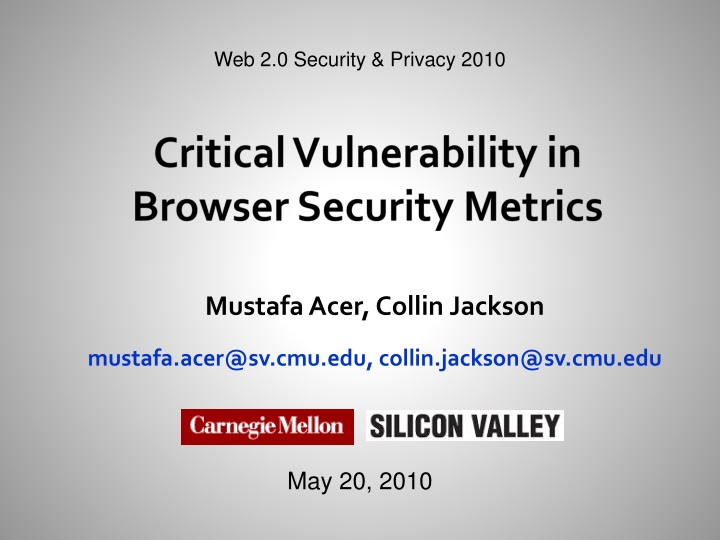 web 2 0 security privacy 2010