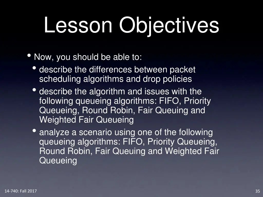 lesson objectives
