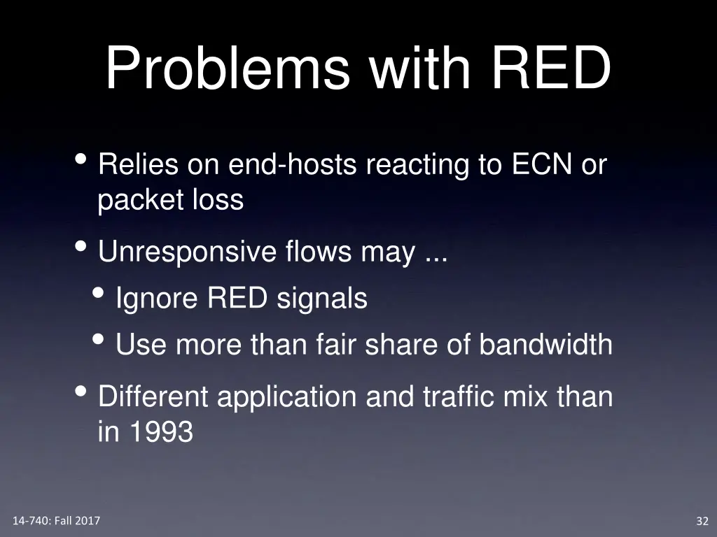 problems with red