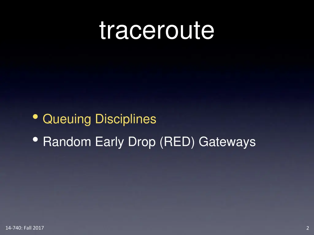 traceroute