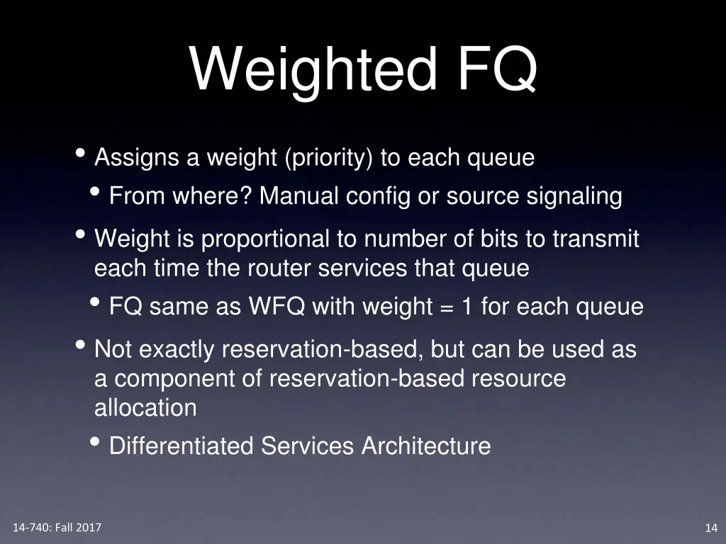 weighted fq