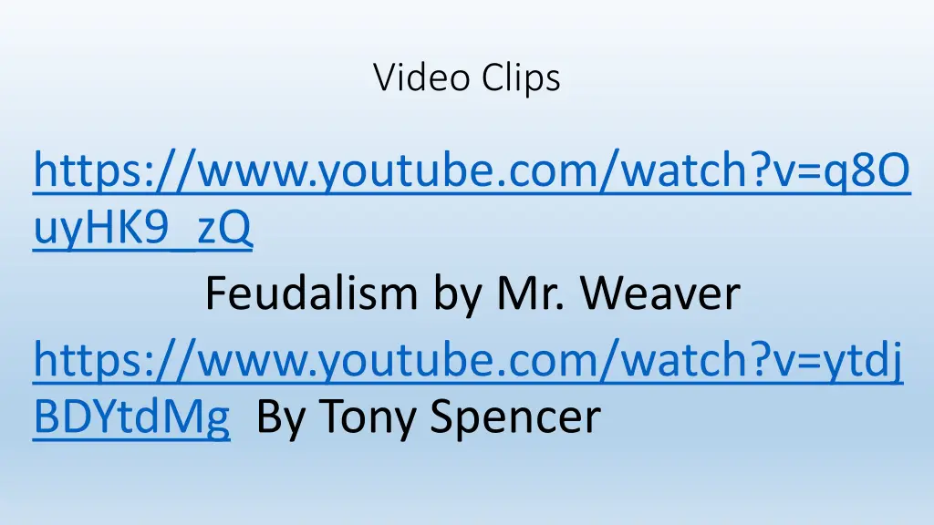 video clips