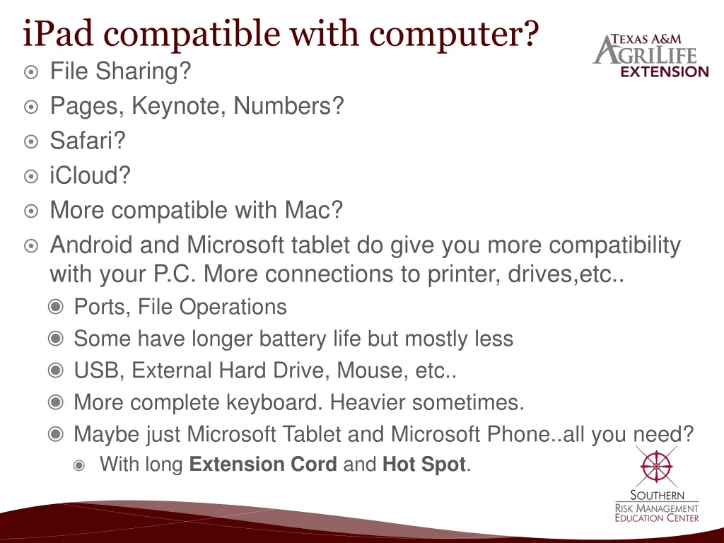 ipad compatible with computer