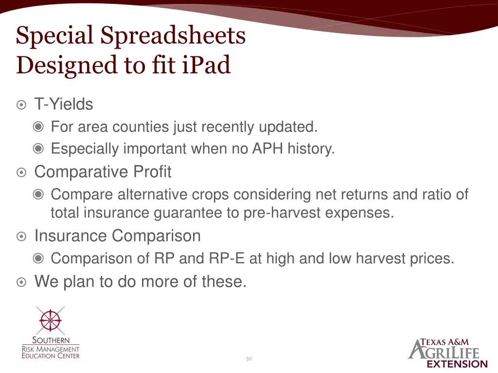 special spreadsheets designed to fit ipad