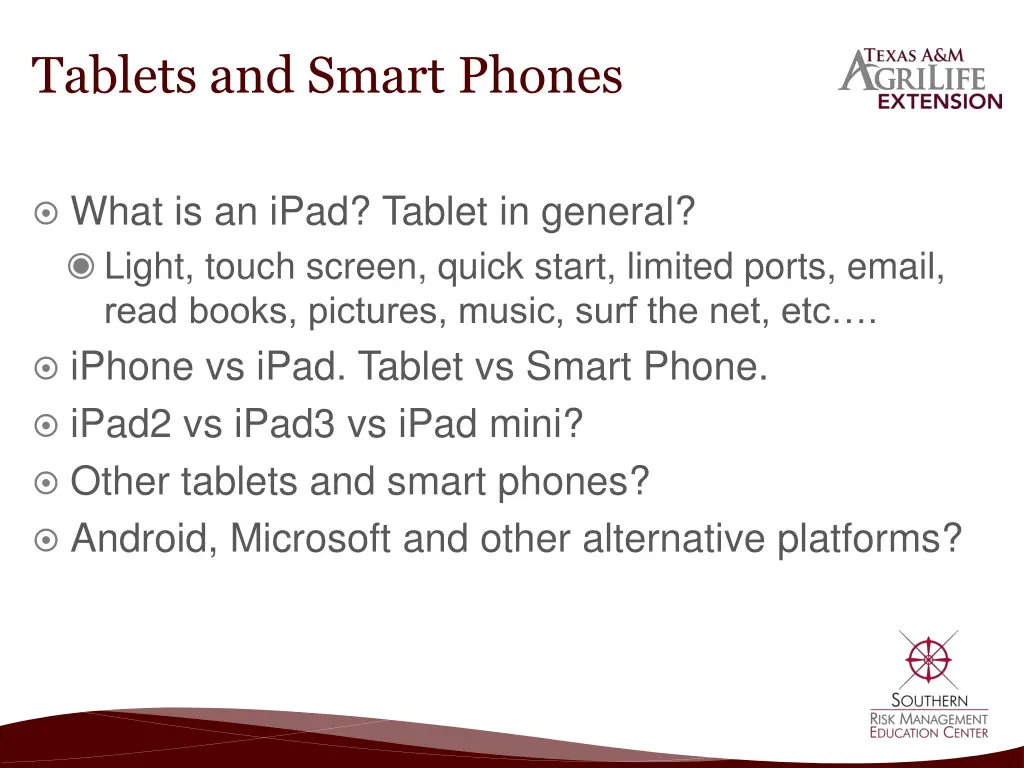 tablets and smart phones 1