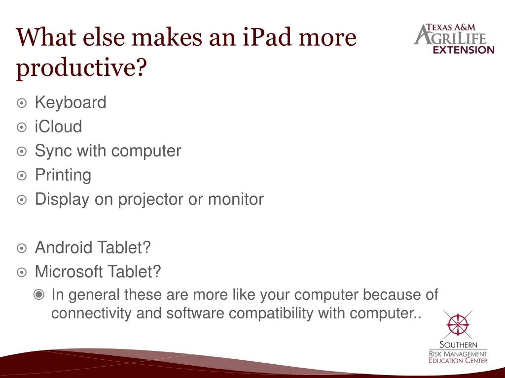 what else makes an ipad more productive